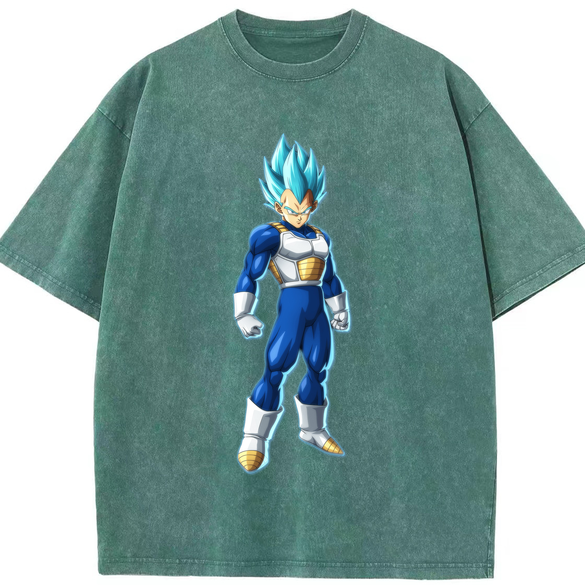 （画像用） ドラゴンボール ベジータ四世（Bejīta Yonsei）DRAGON BALL Vegeta IV 綿100% ヴィンテージ風 半袖Tシャツ（フロントプリント）